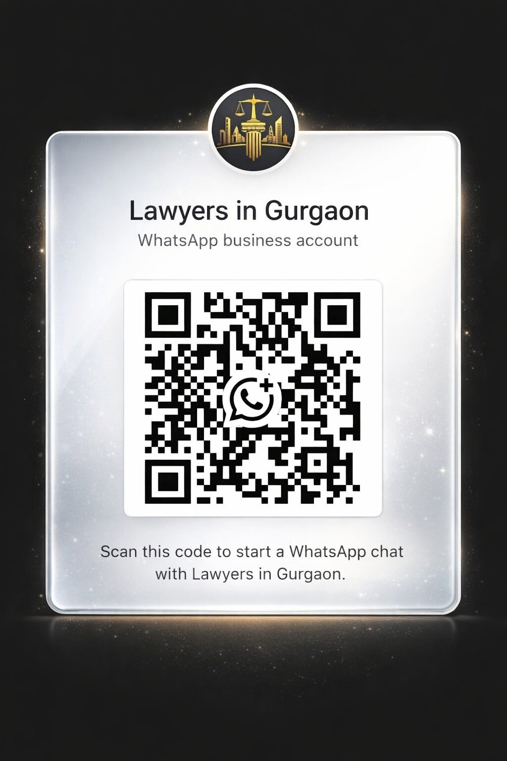 WhatsApp QR code for Lawyers in Gurgaon